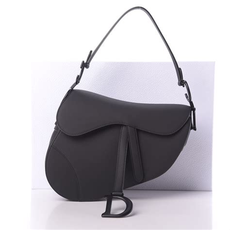 dior saddle black matte|christian Dior matte black bag.